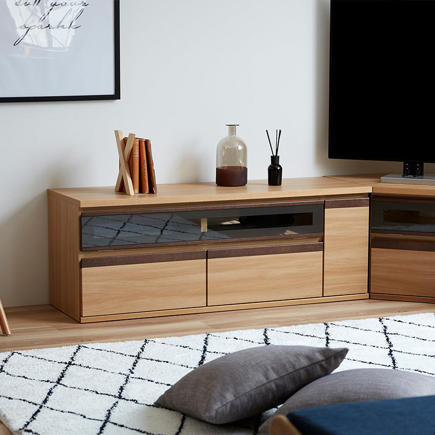 大川家具｜モーブル ローボード テレビ台 収納付き｜ テレビボード