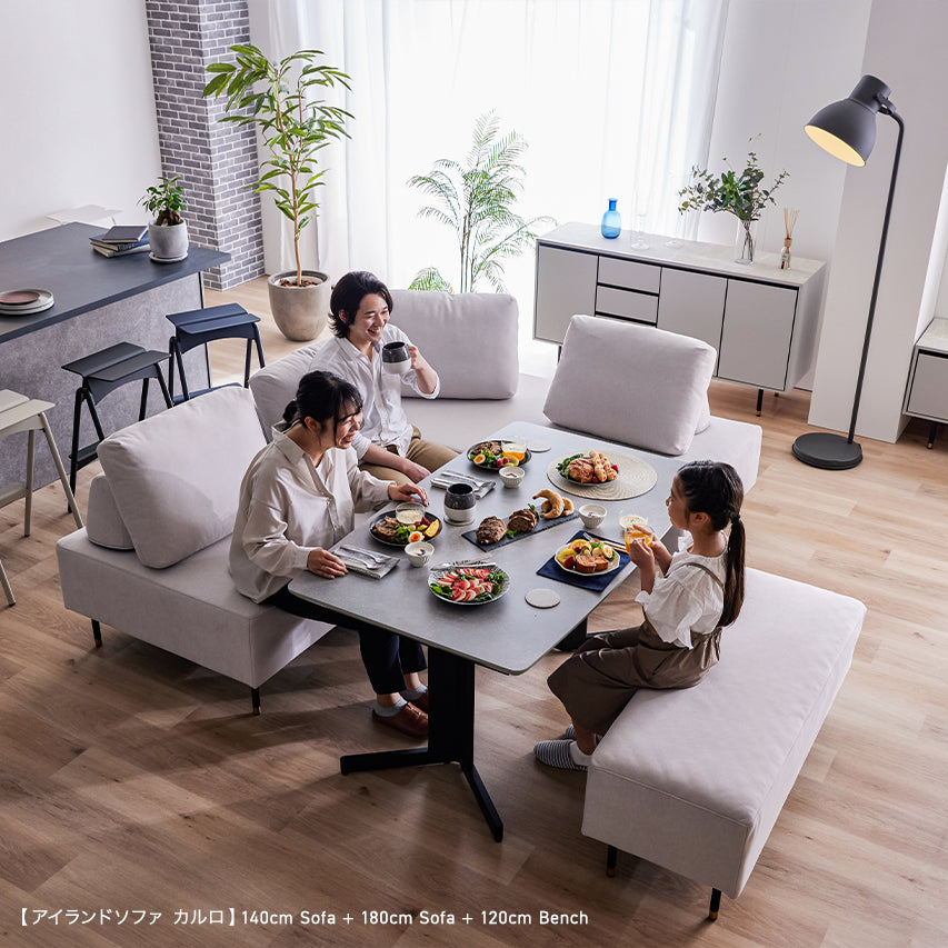 CARLO カルロ　カウチソファ リビングダイニングソファ ペットフレンドリーカバーを使用した