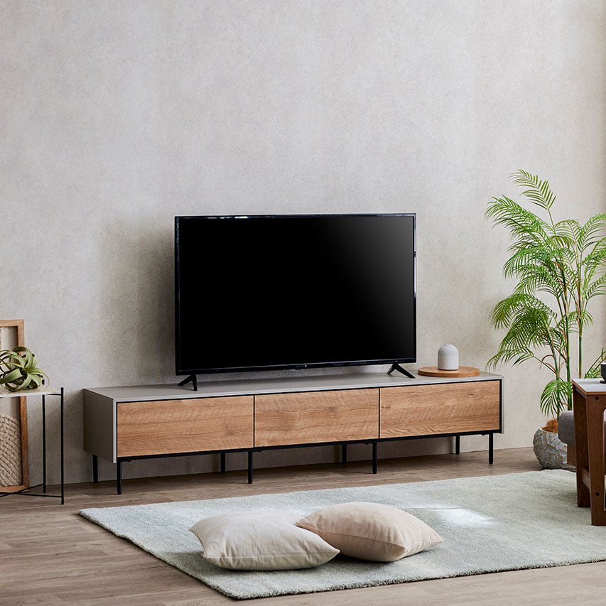 テレビ台 異素材感を楽しむテレビボード 200cm ｜ Leo / レオ モーブル