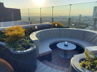 ⾼層マンション屋外共⽤スペース用クッションを納品