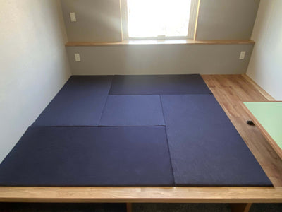 デニム畳＆エキストラベッドを納品