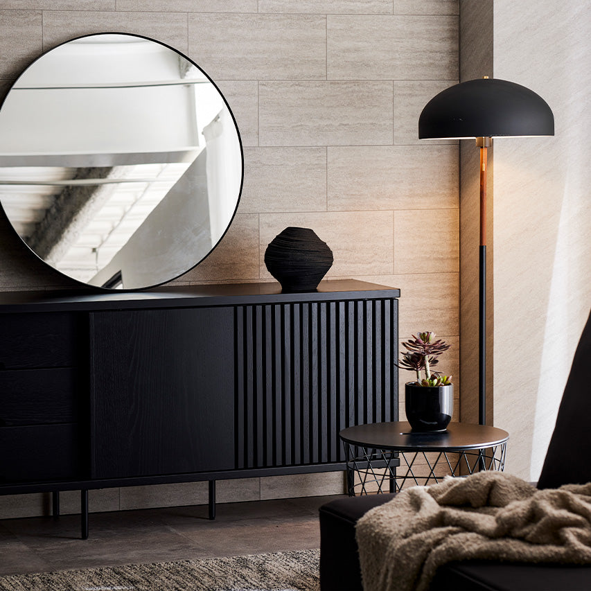 大川家具｜モーブル リビング収納 幅200cm｜和と北欧の要素を取り入れ