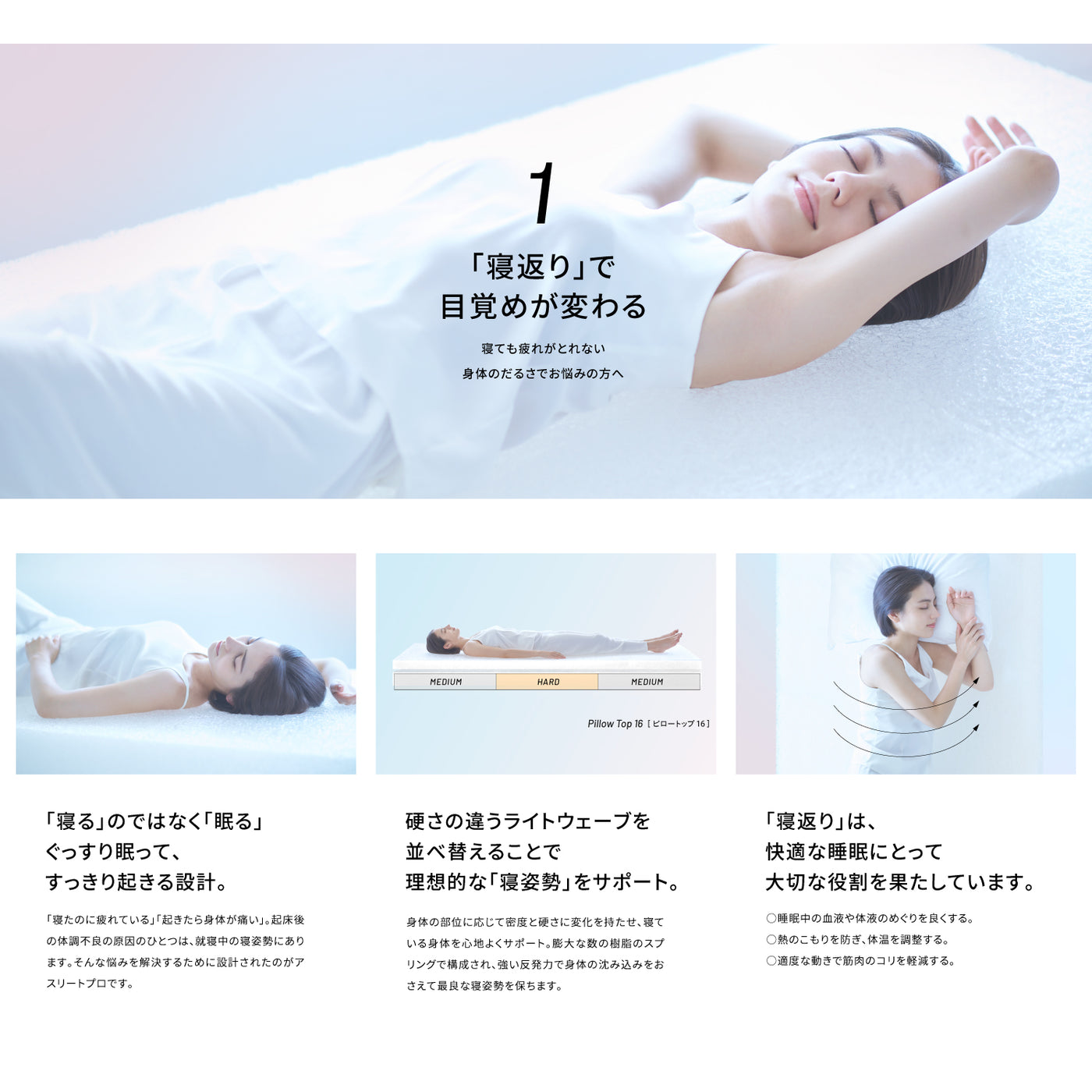 PillowTop 16 ピロートップ 16  | ATHLETE-Max アスリートマックス