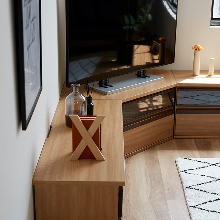 大川家具｜モーブル ローボード テレビ台 収納付き｜ テレビボード