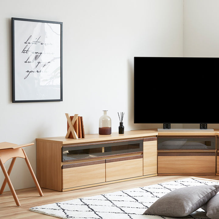 大川家具｜モーブル ローボード テレビ台 収納付き｜ テレビボード