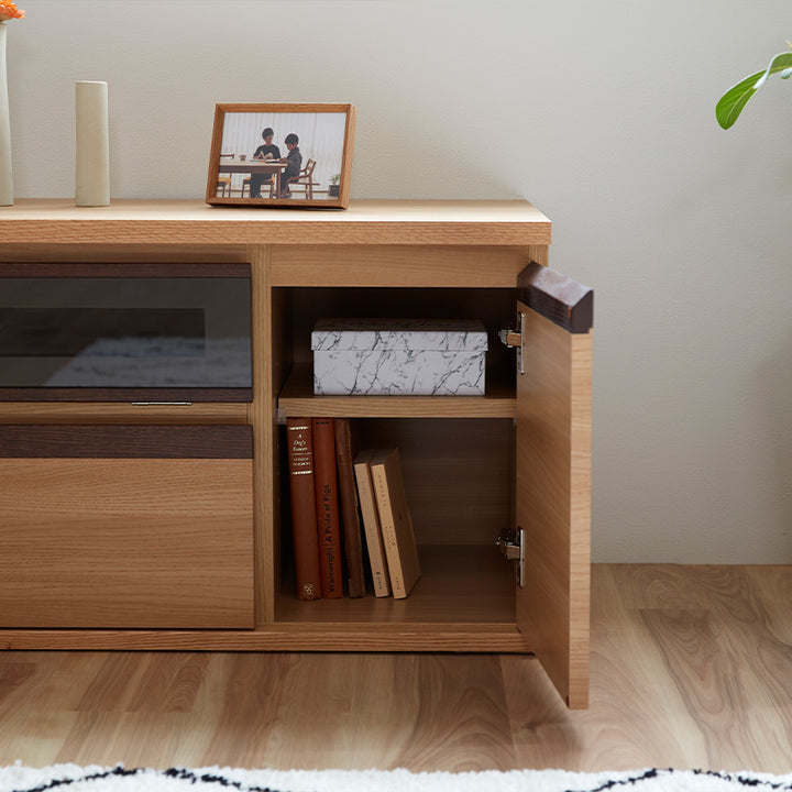 大川家具｜モーブル ローボード テレビ台 収納付き｜ テレビボード