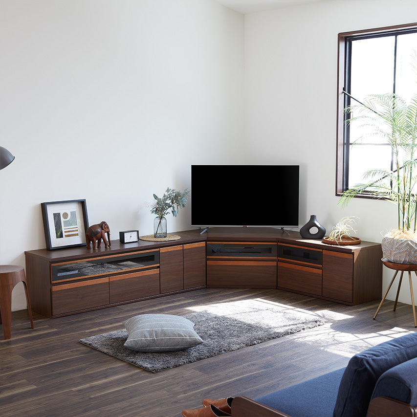 大川家具｜モーブル ローボード テレビ台 収納付き｜ テレビボード