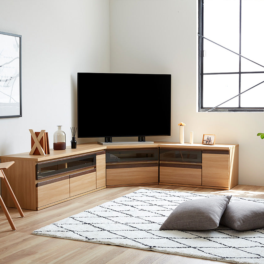 大川家具｜モーブル ローボード テレビ台 収納付き｜ テレビボード