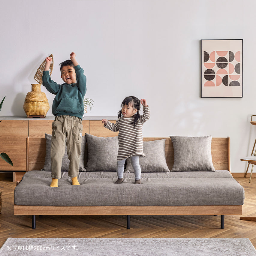 引取限定】ALVDALEN 3人掛けソファベッド, クニーサ ダークグレー IKEA