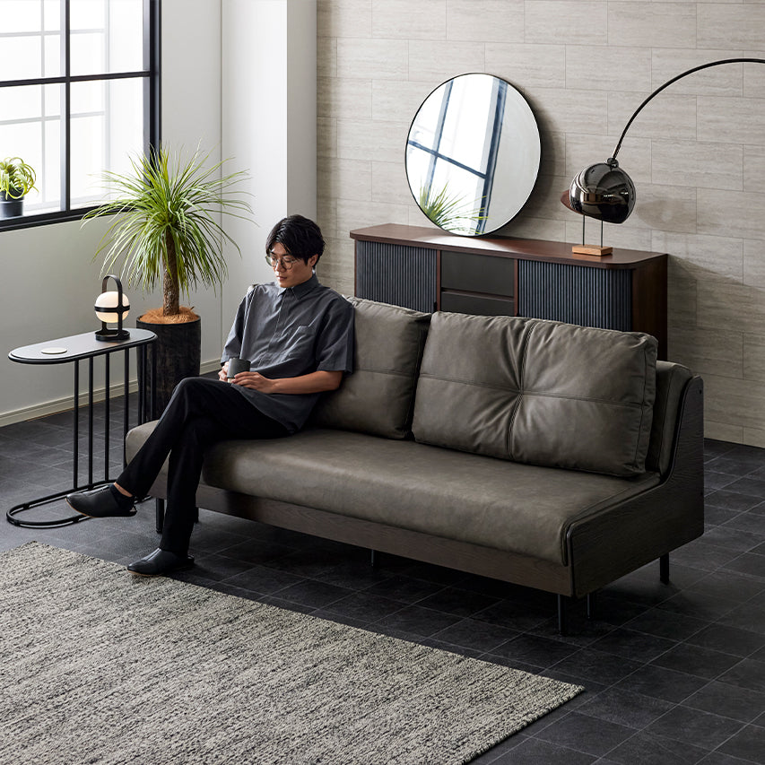 大川家具 | モーブル ソファベッド 幅200cm | Gris グリス - 寝心地の