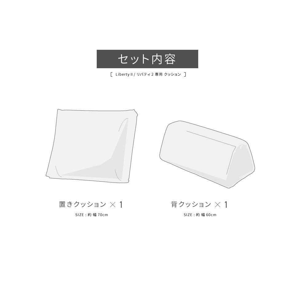 背クッション1セット 追加購入用 | LibertyⅡ / リバティ2 – 【公式