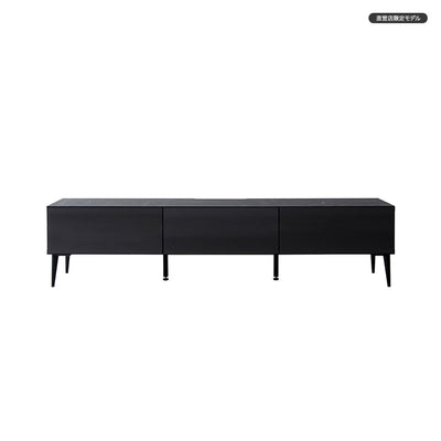 テレビボード 幅180cm LISBON / リスボン ガラス 大理石調 大川家具 モーブル【開梱設置無料】