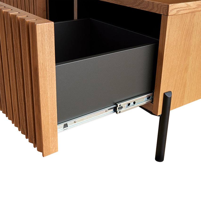 テレビボード 幅180cm LUKEII / ルーク2 大川家具 モーブル ｜贅沢に施された職人技術の縦格子
