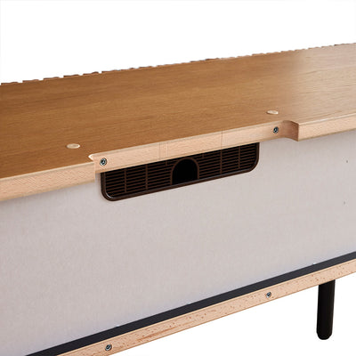 テレビボード 幅180cm LUKEII / ルーク2 大川家具 モーブル ｜贅沢に施された職人技術の縦格子