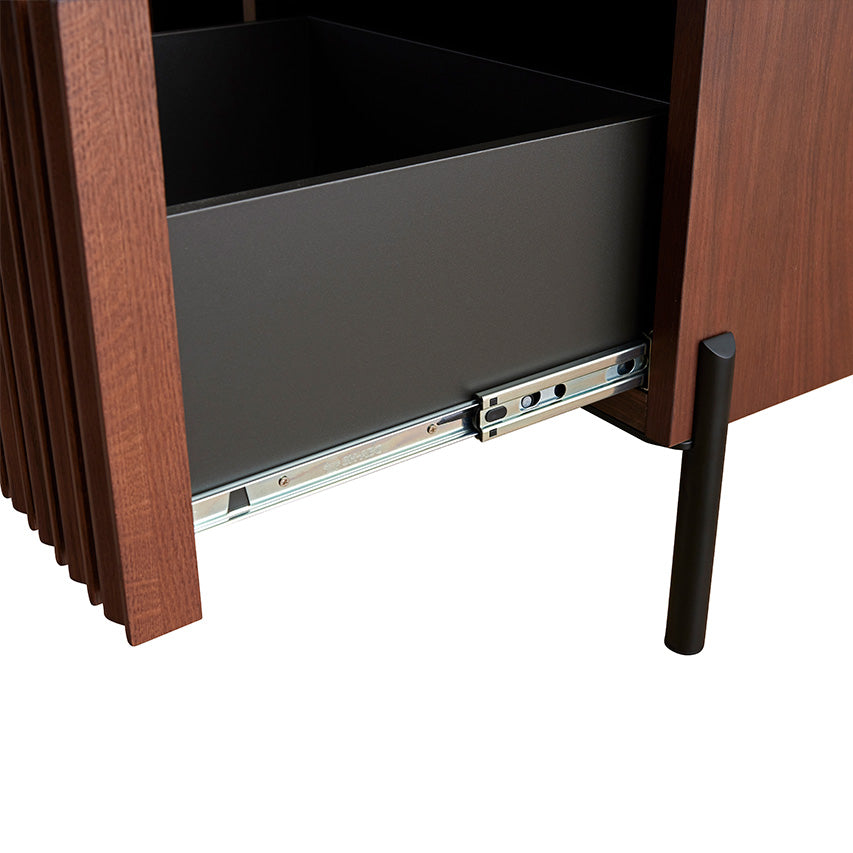 テレビボード 幅200cm LUKEII / ルーク2 大川家具 モーブル ｜贅沢に施された職人技術の縦格子