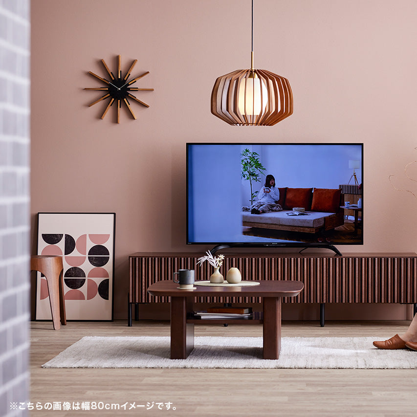 大川家具 モーブル ローテーブル 幅120cm 収納スペース付 ｜格子