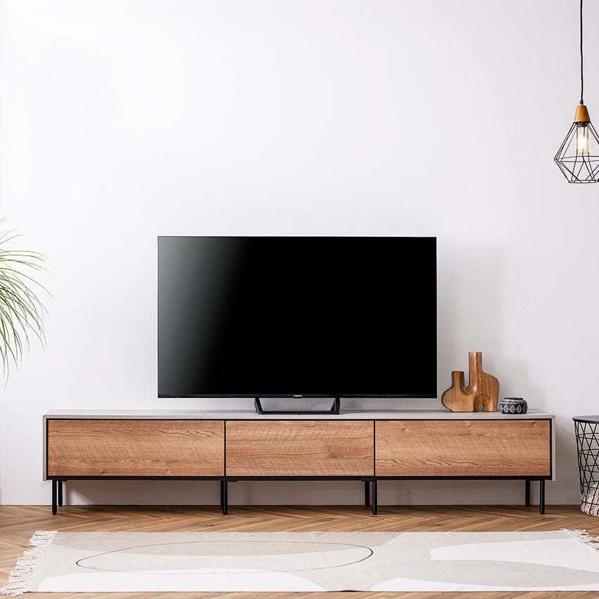 テレビ台 異素材感を楽しむテレビボード 220cm ｜ Leo / レオ モーブル 大川家具 – mlifefurniture/shopify