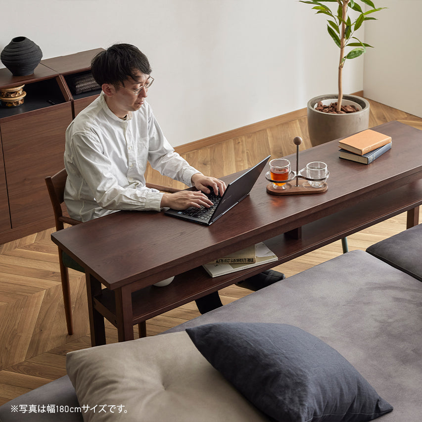 テーブル デスク 幅90cm 幅180cm MDT-251 大川家具 モーブル 【開梱設置無料】