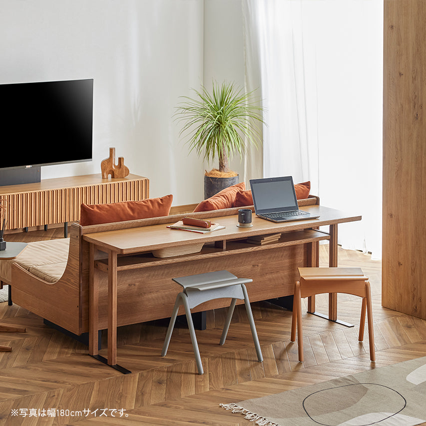 大川家具 モーブル デスク テーブル コンパクト ｜ オーク無垢材の