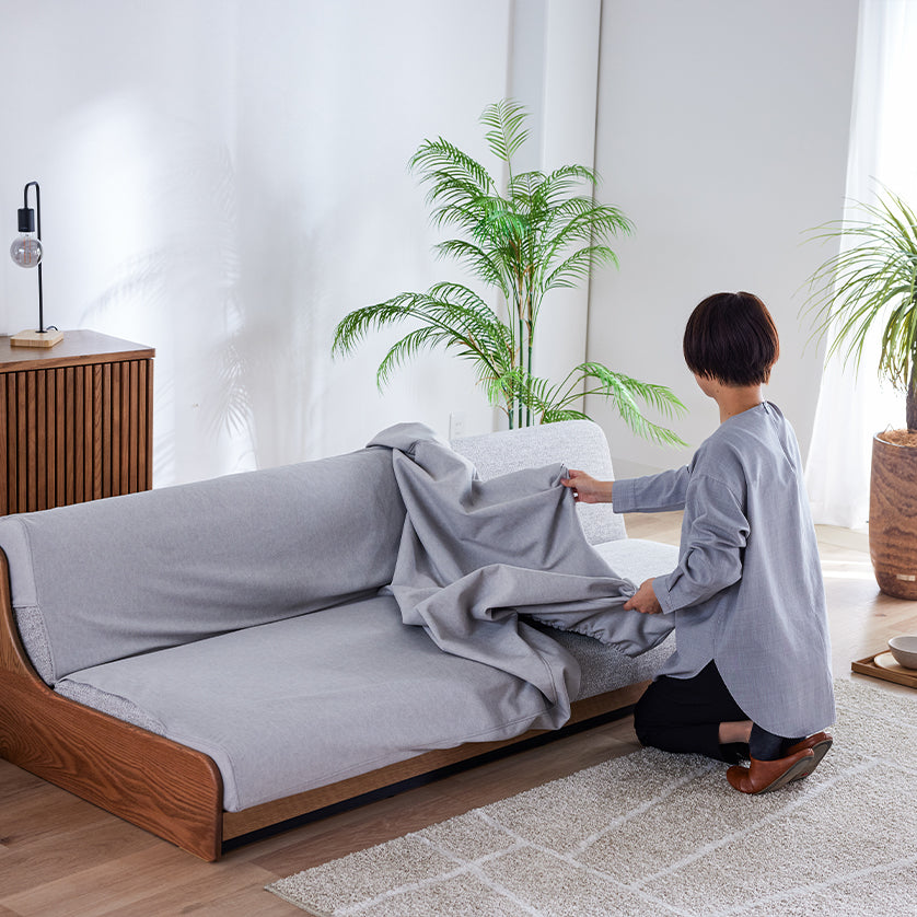 ペットフレンドリー ソファカバー ペットの毛や汚れからソファを守る