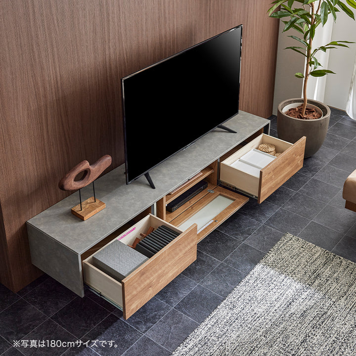 大川家具 モーブル テレビボード TVボード 幅180 扉を閉めたまま