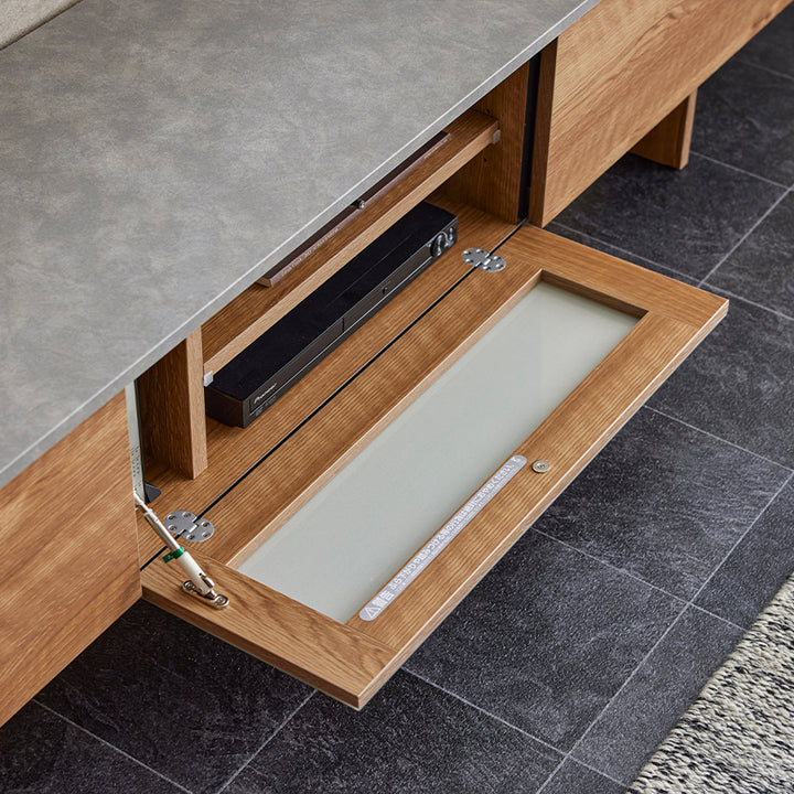 大川家具 モーブル テレビボード TVボード 幅200 扉を閉めたまま