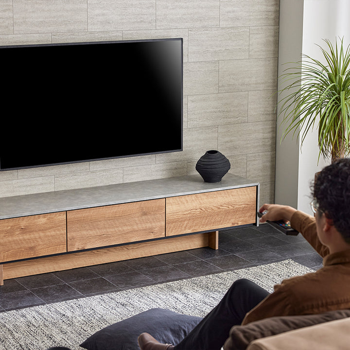 大川家具 モーブル テレビボード TVボード 幅180 扉を閉めたまま