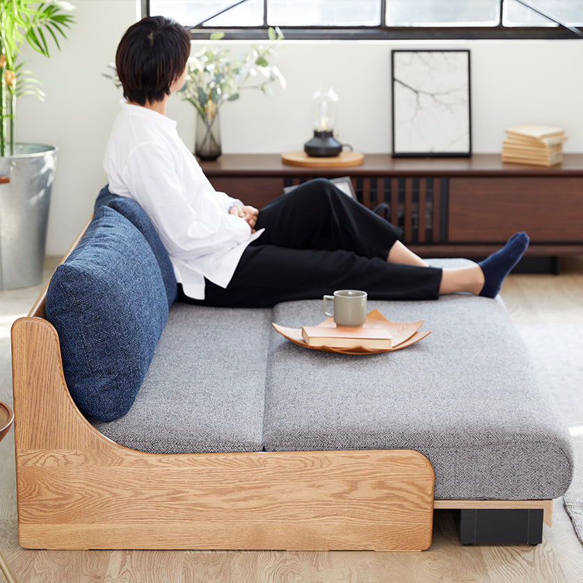 大川家具 | モーブル ソファベッド 幅200cm | Andza アンザ 寝心地のいいローソファ ごろ寝ソファ –  mlifefurniture/shopify