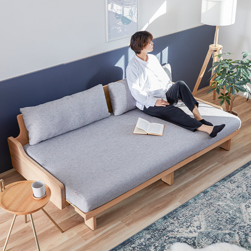 大川家具 | モーブル ソファベッド 幅200cm | LOUIS ルイス 寝心地のいいソファーベッド ごろ寝ソファ –  mlifefurniture/shopify