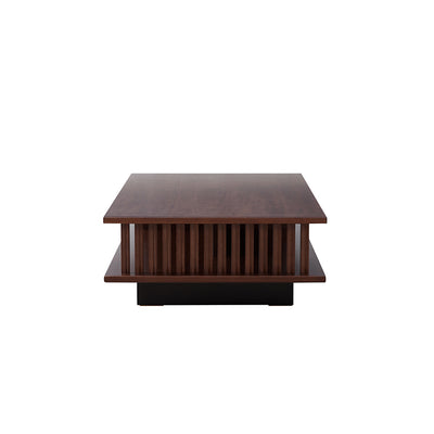 リビングテーブル 長方形 幅120cm LUKE/ルーク 大川家具 モーブル ｜贅沢に施された職人技術の縦格子