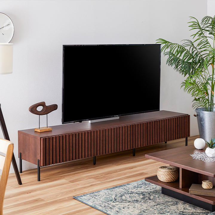 大川家具 モーブル TVボード 幅180cm ｜ オーク無垢材の縦格子が美しいリビング収納 – mlifefurniture/shopify